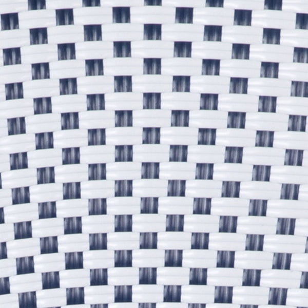 English Elm Lourdes Set of 2 Stackable Bistro Counter Stools for Indoor/Outdoor Use, Commercial Grade Comfort White & Navy/Natural Frame 2-SDA-AD642001-F-CS-WHNVY-NAT-GG