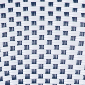 English Elm 2 Pack Lourdes Indoor/Outdoor Bistro Stacking Chairs - Durable, Stylish, and Easy to Maintain White & Navy/Natural Frame 2-SDA-AD642002A-WHNVY-NAT-GG