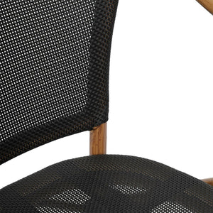 English Elm 2 Pack Marseille Bistro Chairs for Indoor/Outdoor Dining - Stylish, Durable, and Space-Saving Design Black/Natural Frame 2-SDA-ADS642108-BK-NAT-GG