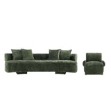 2-Piece Verandah 112" XL Sofa and Accent Chair in Olive Green 2-SFAC1669-OG Manhattan Comfort