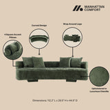 2-Piece Verandah 112" XL Sofa and Accent Chair in Olive Green 2-SFAC1669-OG Manhattan Comfort