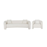 2-Piece Sylvia Sofa and Accent Chair in Angora 2-SFAC1770-AN Manhattan Comfort