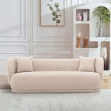 Manhattan Comfort Siri Modern Sofa and Accent Chair- Set of 2 Wheat 2-SFAC5710-WT
