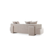 2-Piece Verandah 90.6" Sofa and 112" XL Sofa in Beige 2-SFLS1617-BE Manhattan Comfort