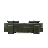 2-Piece Verandah 90.6" Sofa and 112" XL Sofa in Olive Green 2-SFLS1617-OG Manhattan Comfort