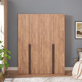 Lee 2-Piece Module Wardrobe 1.0 & 2.0 Closet in Golden Brown 2-WC0012-GB Manhattan Comfort