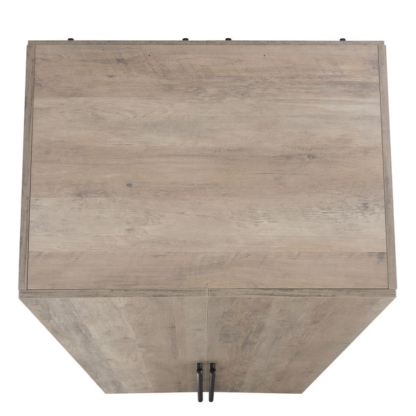 Lee 2-Piece Module Wardrobe 1.0 & 2.0 Closet in Rustic Grey 2-WC0012-GY Manhattan Comfort