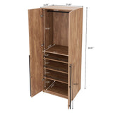 Lee 2-Piece Module Wardrobe 1.0 & 3.0 Closet in Golden Brown 2-WC0013-GB Manhattan Comfort