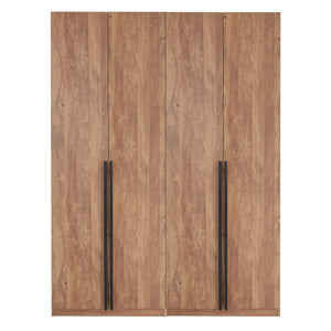 Lee 2-Piece Module Wardrobe 2.0 & 3.0 Closet in Golden Brown 2-WC0023-GB Manhattan Comfort