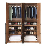 Lee Wardrobe Closet 3.0 in Golden Brown - Set of 2 2-WC003-GB Manhattan Comfort