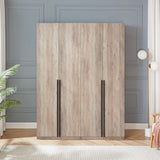 Lee Wardrobe Closet 3.0 in Rustic Grey - Set of 2 2-WC003-GY Manhattan Comfort