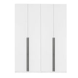 Lee Wardrobe Closet 3.0 in White - Set of 2 2-WC003-WH Manhattan Comfort