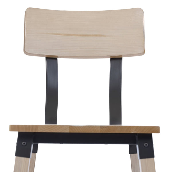 English Elm Jackson 2 Pack Commercial-Grade Rustic Wood Dining Chairs for Stylish High-Traffic Spaces Antique White 2-XU-DG-W0236-ANTWHT-GG