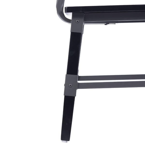 English Elm Jackson 2 Pack Commercial-Grade Rustic Wood Dining Chairs for Stylish High-Traffic Spaces Black 2-XU-DG-W0236-BLK-GG