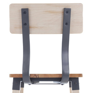 English Elm Jackson 2 Pack Commercial-Grade Industrial Wood Barstools for Durable Home and Restaurant Seating Antique White 2-XU-DG-W0236B-ANTWHT-GG