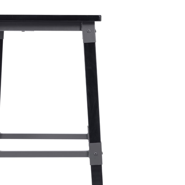 English Elm Jackson 2 Pack Commercial-Grade Industrial Wood Barstools for Durable Home and Restaurant Seating Black 2-XU-DG-W0236B-BLK-GG