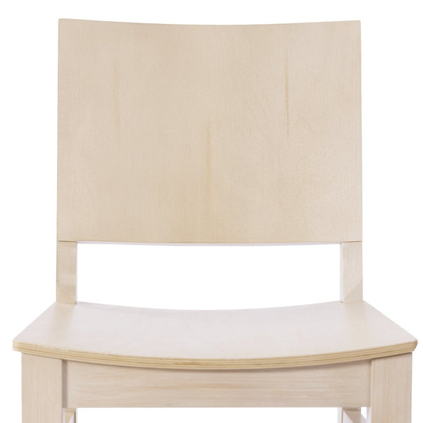 English Elm 2 Pack Naples Solid Wood Dining Chairs with Curved Backrests for Stylish Home and Hospitality Use Antique White 2-XU-DG-W0305-ANTWHT-GG