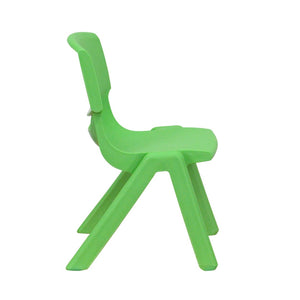 English Elm Emmy Height Adjustable Activity Table Set with 4 Safe, Ergonomic Chairs for Kids' Play & Learning Green 33" Round YU-YCX-0073-2-ROUND-TBL-GREEN-E-GG