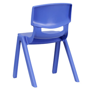 English Elm Whitney 2 Pack Stackable Plastic School Chairs for Comfortable Learning Spaces and Easy Storage Blue 2-YU-YCX-004-BLUE-GG