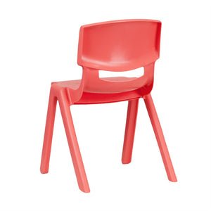 English Elm Whitney 2 Pack Stackable Plastic School Chairs for Comfortable Learning Spaces and Easy Storage Red 2-YU-YCX-004-RED-GG
