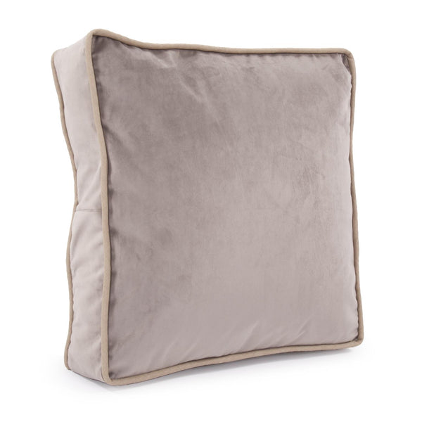 Howard Elliott 20 Gusseted Pillow - Luxurious Velvet Design With Neutral Piping For Elegant Home Decor Arrangements Gray 100% Polyester 20-1017f-howard-elliott