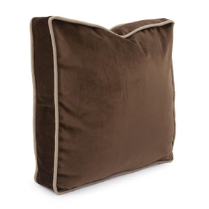 Howard Elliott 20 Gusseted Pillow - Luxurious Velvet Design With Neutral Piping For Elegant Home Decor Arrangements Brown 100% Polyester 20-220f-howard-elliott