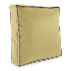 Howard Elliott 20 Gusseted Pillow - Luxurious Velvet Design With Neutral Piping For Elegant Home Decor Arrangements Green 100% Polyester 20-221f-howard-elliott