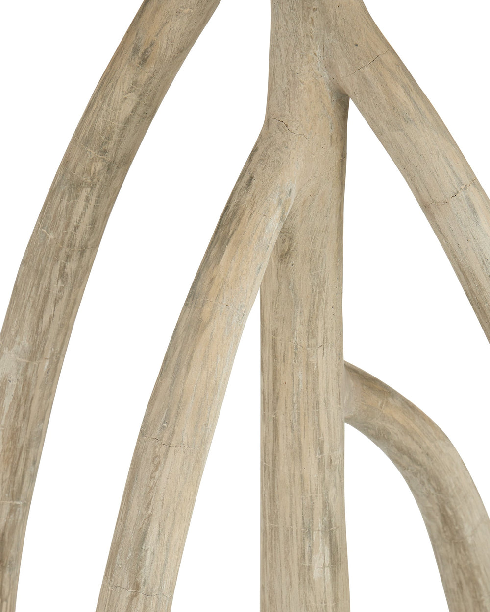 Currey & Company Mangal Faux Bois Cast Concrete Outdoor Side Table Sculptural Mangrove Root Design 2000-0051