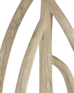Currey & Company Mangal Faux Bois Cast Concrete Outdoor Side Table Sculptural Mangrove Root Design 2000-0051