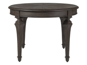 Lexington Artistica Home Aperitif Round Oval Dining Table - Modern Mahogany Design With Extending Leaf For Six Guests Antico Wood 2000-870-39