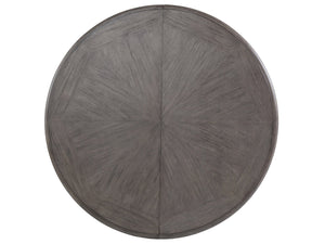 Lexington Artistica Home Aperitif Round Oval Dining Table - Modern Mahogany Design With Extending Leaf For Six Guests Grigio Wood 2000-870-41