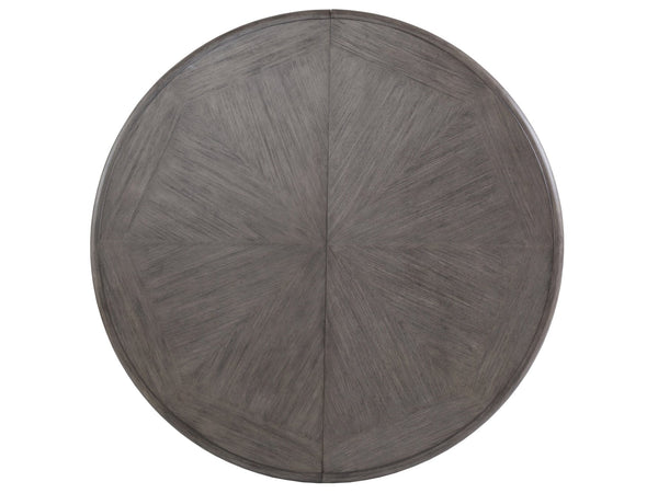 Lexington Artistica Home Aperitif Round Oval Dining Table - Modern Mahogany Design With Extending Leaf For Six Guests Grigio Wood 2000-870-41