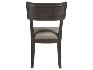 Lexington Artistica Home Aperitif Side Chair - Elegant Mahogany Design With Upholstered Seat, Nailhead Trim & Distinct Finishes Antico Wood 2000-880-39-01