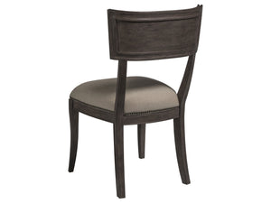 Lexington Artistica Home Aperitif Side Chair - Elegant Mahogany Design With Upholstered Seat, Nailhead Trim & Distinct Finishes Antico Wood 2000-880-39-01