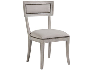 Lexington Artistica Home Aperitif Side Chair - Elegant Mahogany Design With Upholstered Seat, Nailhead Trim & Distinct Finishes Bianco Wood 2000-880-40-01