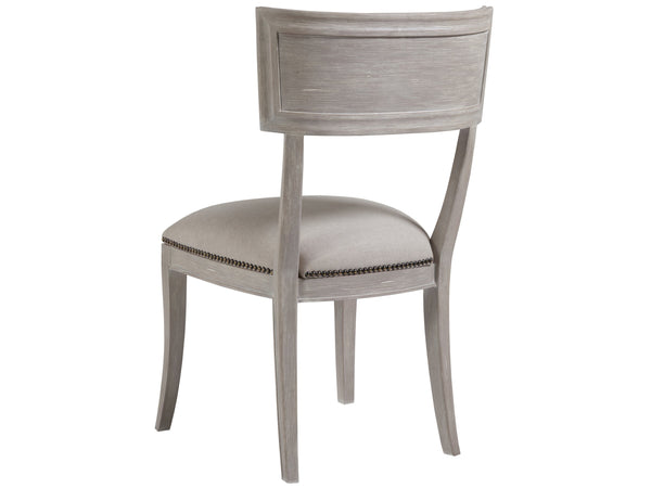 Lexington Artistica Home Aperitif Side Chair - Elegant Mahogany Design With Upholstered Seat, Nailhead Trim & Distinct Finishes Bianco Wood 2000-880-40-01