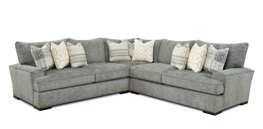 Fusion Handwoven Slate Sectional In Slate Blue - Versatile Loveseat & Corner Design With Chic Accent Pillows Slate Blue S,92% Polyester,8% Polypropylene 2000/2001/2005 Handwoven Slate Sectional