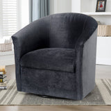 Comfort Pointe Elizabeth Charcoal Swivel Chair Charcoal