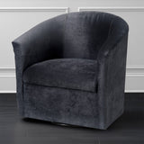 Comfort Pointe Elizabeth Charcoal Swivel Chair Charcoal