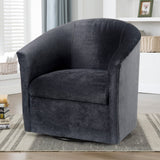 Comfort Pointe Elizabeth Charcoal Swivel Chair Charcoal