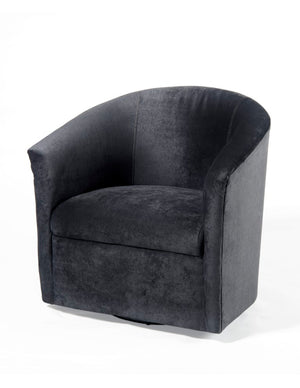 Comfort Pointe Elizabeth Charcoal Swivel Chair Charcoal