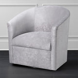 Comfort Pointe Elizabeth Silver Swivel Chair Silver