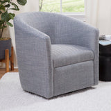 Comfort Pointe Lynton Swivel Chair Indigo