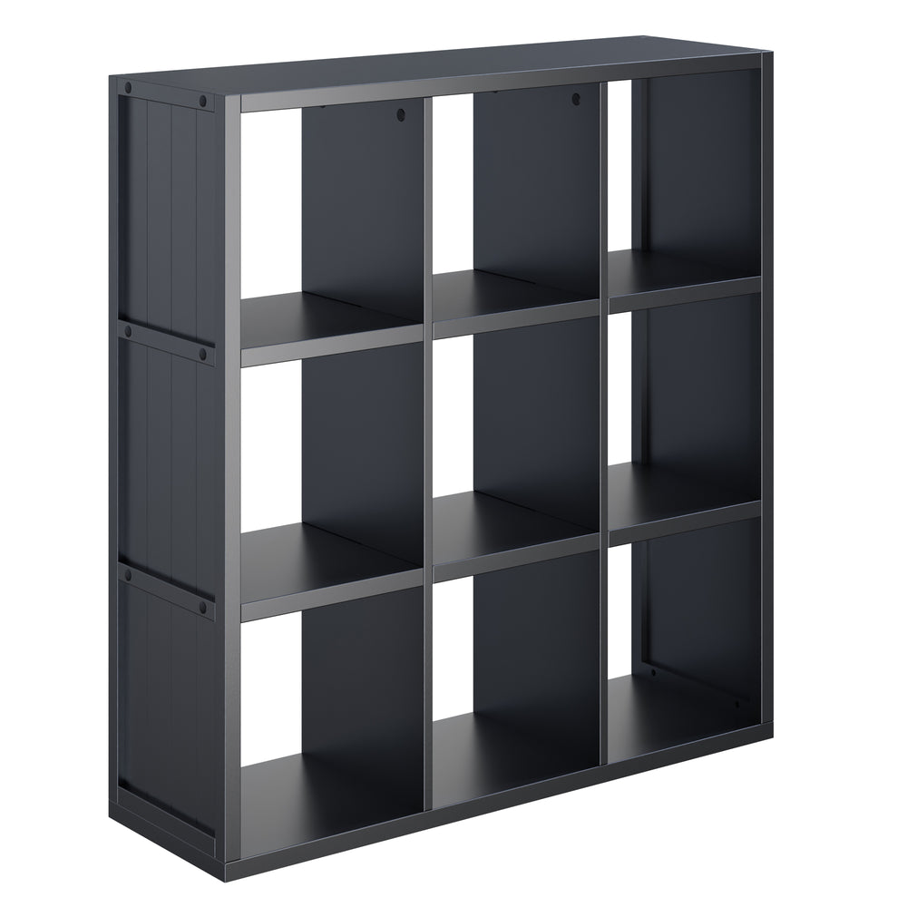 Winsome Wood Timothy 3x3 Storage Cube Shelf - Modern Black Design For Versatile Home Organization & Style Black Composite Wood 20040-winsome-wood