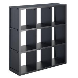 Winsome Wood Timothy 3x3 Storage Cube Shelf - Modern Black Design For Versatile Home Organization & Style Black Composite Wood 20040-winsome-wood
