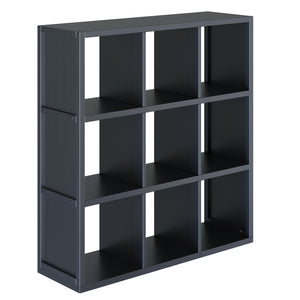 Winsome Wood Timothy 3x3 Storage Cube Shelf - Modern Black Design For Versatile Home Organization & Style Black Composite Wood 20040-winsome-wood