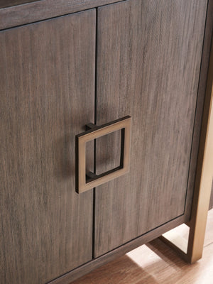 Lexington Artistica Home Vertex Bookcase - Stylish Mahogany Storage Solution With Adjustable Shelves & Modern Metal Accents Antico Wood 2004-991-39