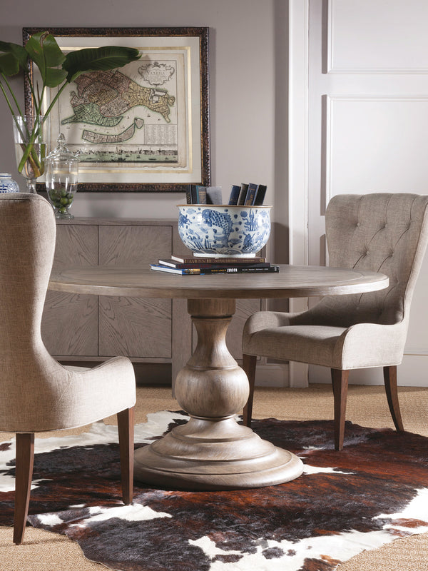 Lexington Artistica Home Axiom Round Dining Table - Elegant Mahogany Design For Modern Homes, Seats Up To Five With Style Grigio Wood 2005-870c-41