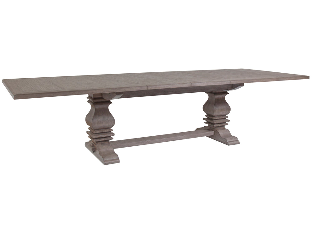 Lexington Artistica Home Axiom Rectangular Dining Table – Elegant Mahogany Design With Extendable Leaves For 12 Guests Grigio Wood 2005-877c-41