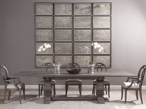 Lexington Artistica Home Axiom Rectangular Dining Table – Elegant Mahogany Design With Extendable Leaves For 12 Guests Grigio Wood 2005-877c-41